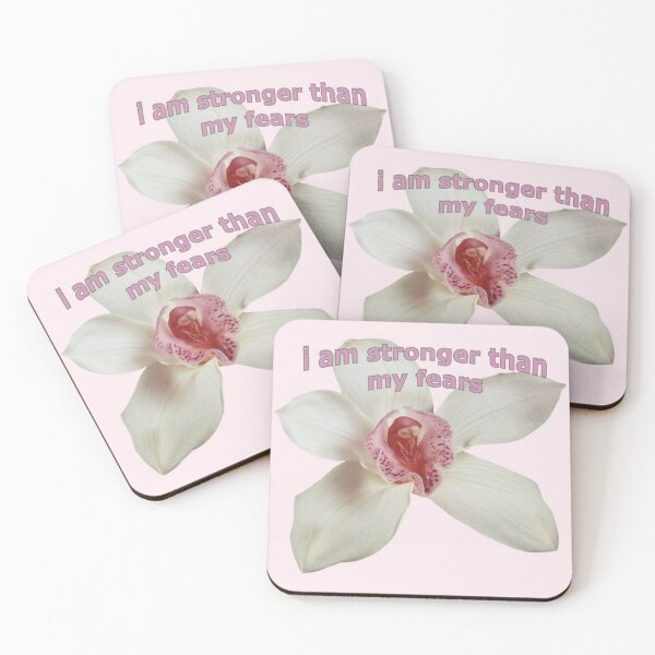 Item preview, stronger than my fears flower designed and sold by Sloppily '.