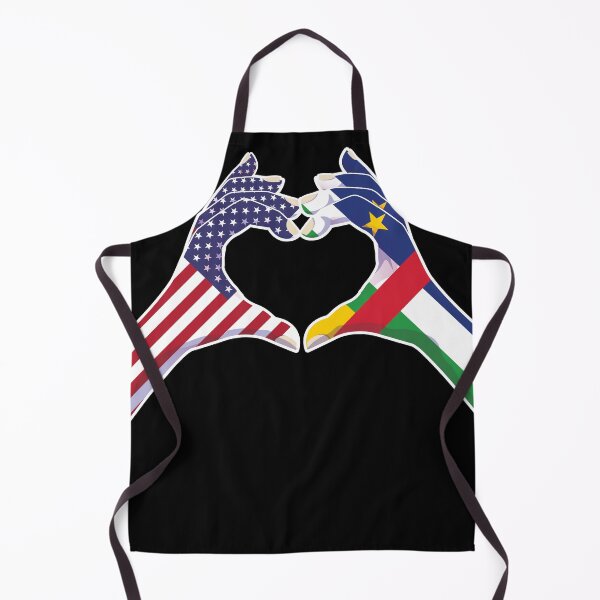 Item preview, Central African Republic Central African USA United States American America Love Heart Peace designed and sold by FlagX.