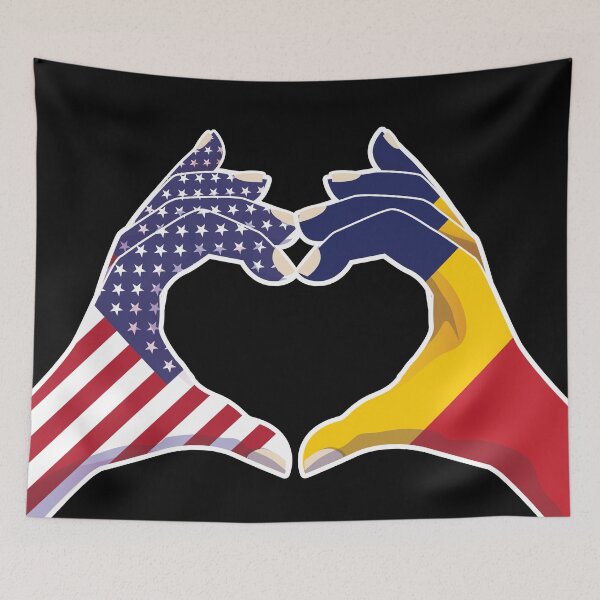 Item preview, Chad Chadian USA United States American America Love Heart Peace designed and sold by FlagX.