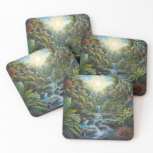 Item preview, Fantasy bush scene with waterfalls. designed and sold by ArtbyJanineTate.