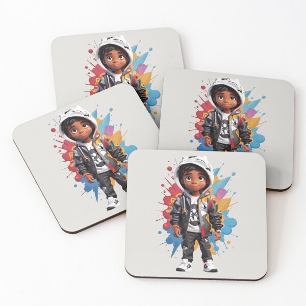Item preview, Chibi Street: Black Boy's Graffiti Adventure.Hooded Artistry: Little Black Boy's Graffiti Story designed and sold by AdesignTEE.