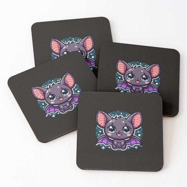 Item preview, Charming Bat Illustration - Cute Nighttime Companion for Stickers & Apparel | Whimsical Animal Art designed and sold by SportsMomsRock.