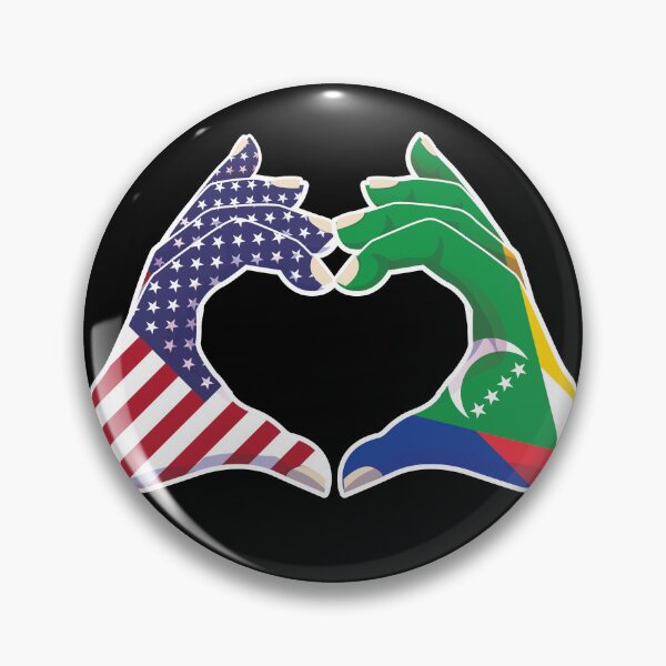 Item preview, Comoros Comorian USA United States American America Love Heart Peace designed and sold by FlagX.