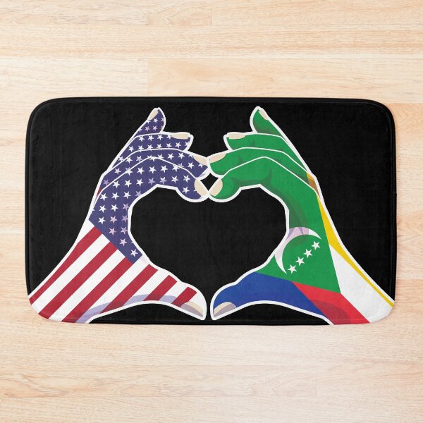 Item preview, Comoros Comorian USA United States American America Love Heart Peace designed and sold by FlagX.