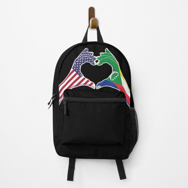 Item preview, Comoros Comorian USA United States American America Love Heart Peace designed and sold by FlagX.