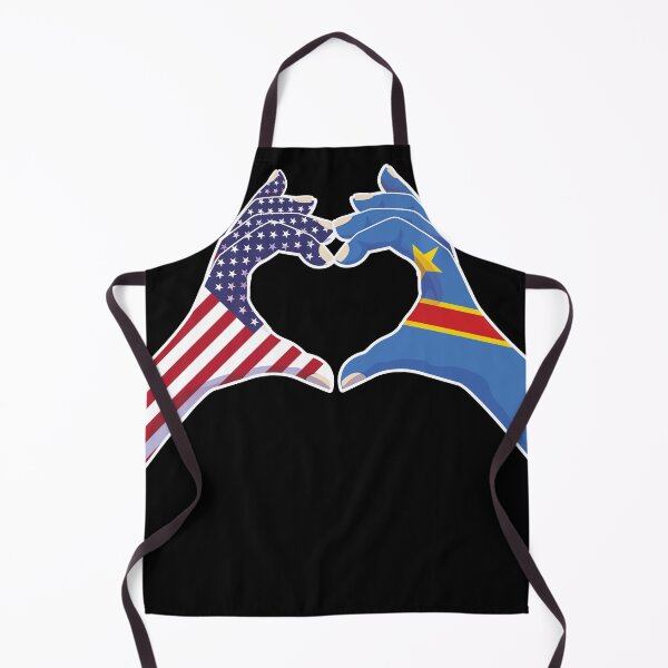 Item preview, Congo Congolese USA United States American America Love Heart Peace designed and sold by FlagX.