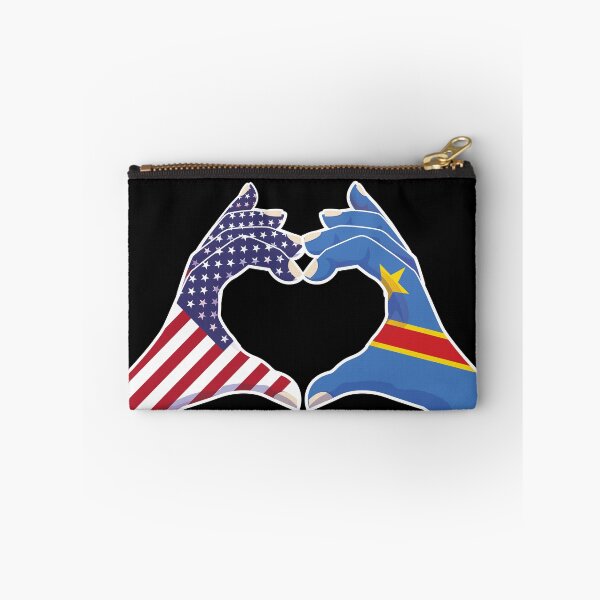 Item preview, Congo Congolese USA United States American America Love Heart Peace designed and sold by FlagX.