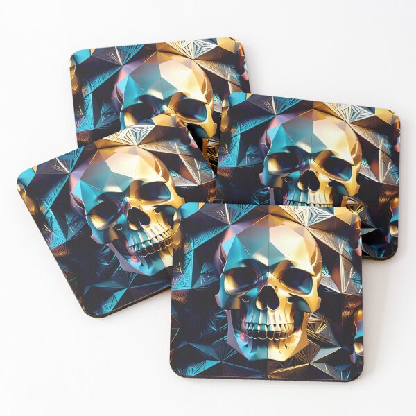 Item preview, Cool Geometric Skull Art Pattern designed and sold by TheArtOfPat.