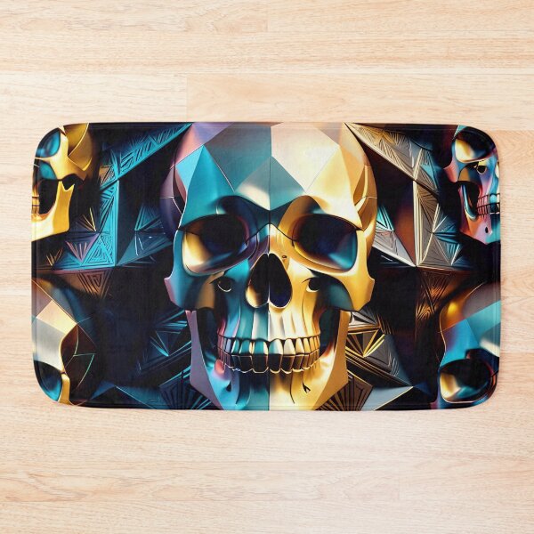 Artikelvorschau, Cool Geometric Skull Art Pattern entworfen und verkauft von TheArtOfPat.
