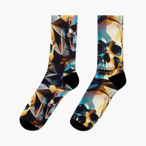Item preview, Cool Geometric Skull Art Pattern designed and sold by TheArtOfPat.