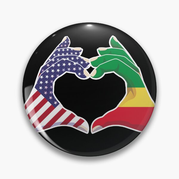 Item preview, Congo Congolese USA United States American America Love Heart Peace designed and sold by FlagX.