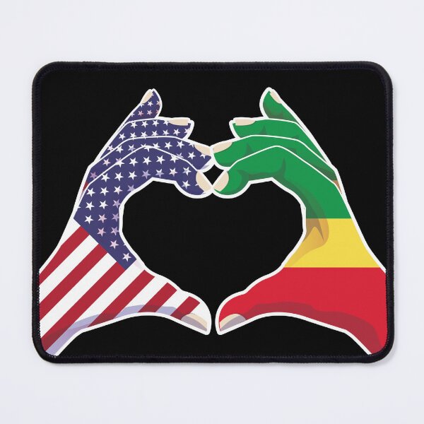 Item preview, Congo Congolese USA United States American America Love Heart Peace designed and sold by FlagX.