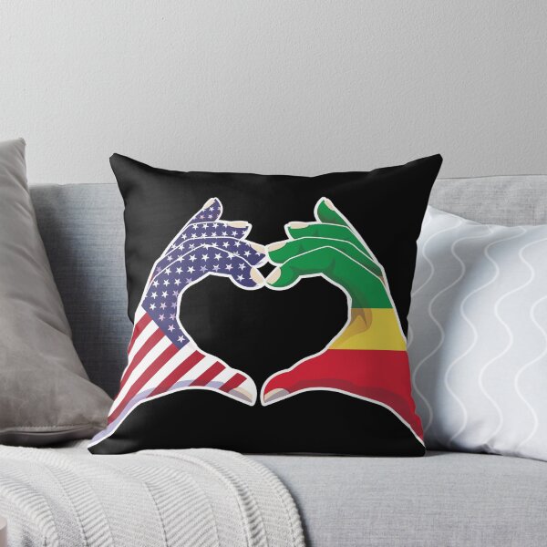 Item preview, Congo Congolese USA United States American America Love Heart Peace designed and sold by FlagX.