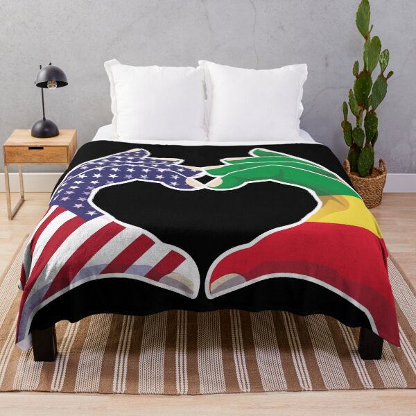 Item preview, Congo Congolese USA United States American America Love Heart Peace designed and sold by FlagX.