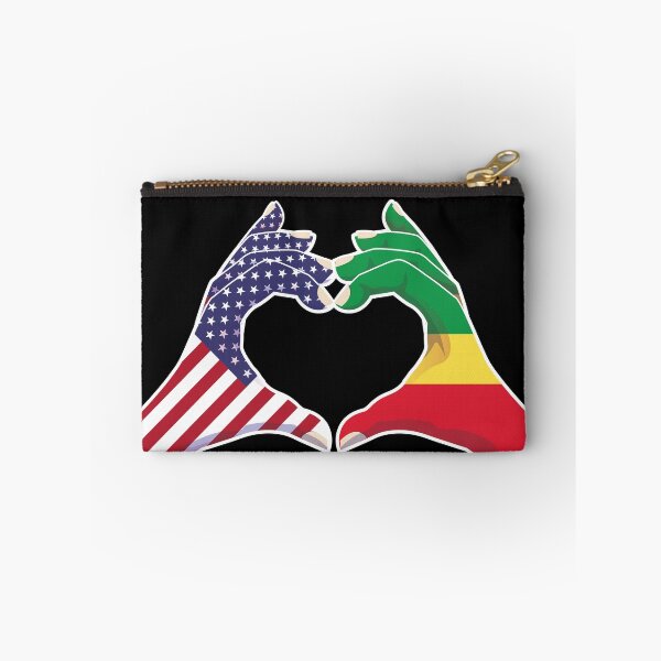 Item preview, Congo Congolese USA United States American America Love Heart Peace designed and sold by FlagX.
