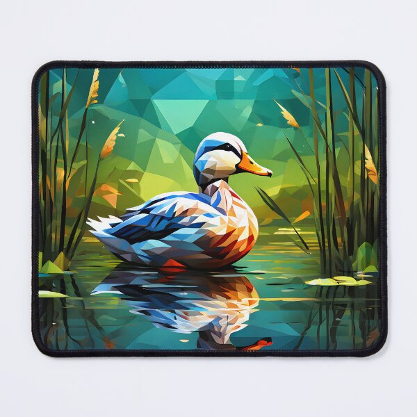 Item preview, Geometric Forest Duck designed and sold by Cardsurveyors.