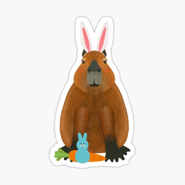 Item preview, Easter capybara designed and sold by mybetrside.
