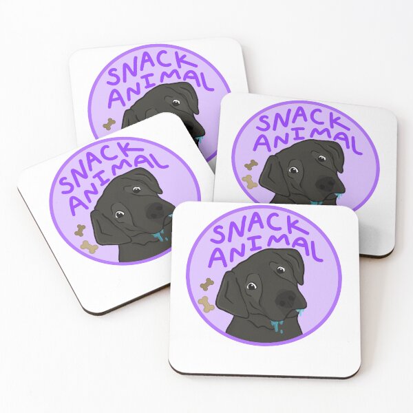 Item preview, Snack animal, not a pack animal! Black designed and sold by kootenaymutts.