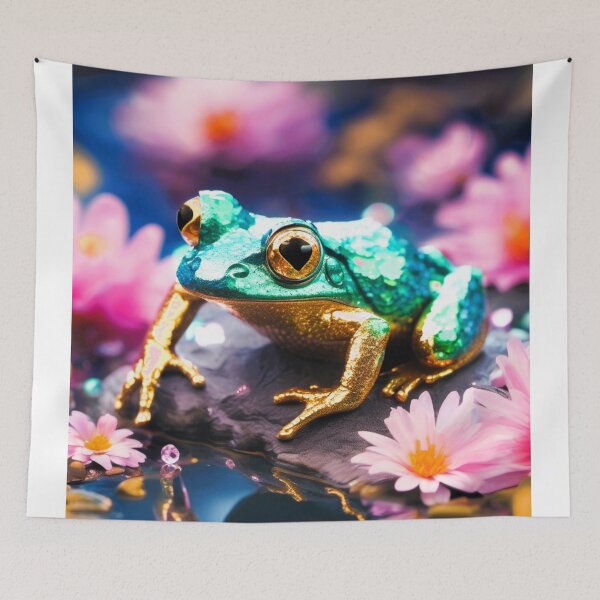 Item preview, green frog amphibian designed and sold by janjacbu.