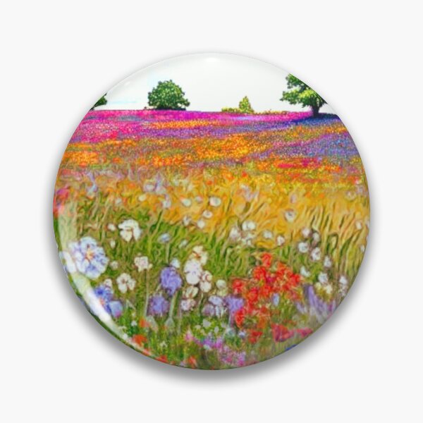Artikelvorschau, Serene Blossom: Blumenhügel mit Wolkenlandschaft entworfen und verkauft von Sanctum Icons.