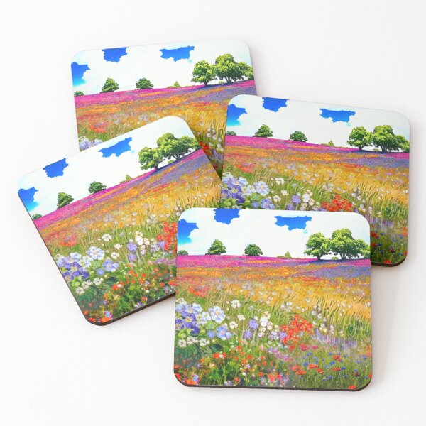 Item preview, Serene Blossom: Flower Hill with Cloudscape designed and sold by Sanctum Icons.