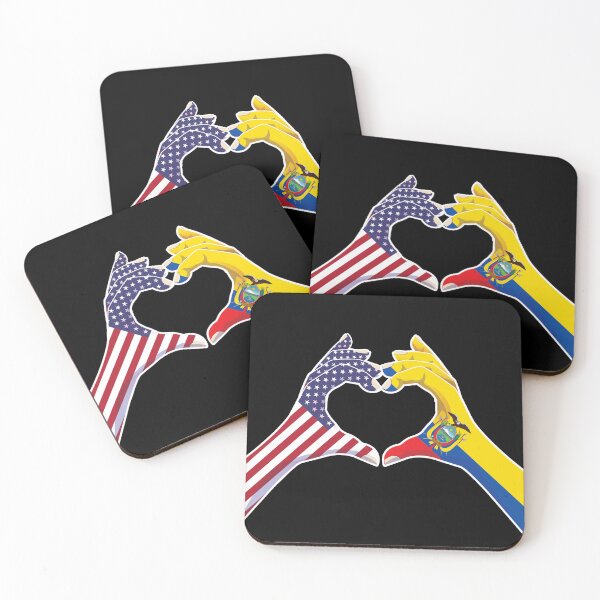 Item preview, Ecuador Ecuadorian USA United States American America Love Heart Peace designed and sold by FlagX.