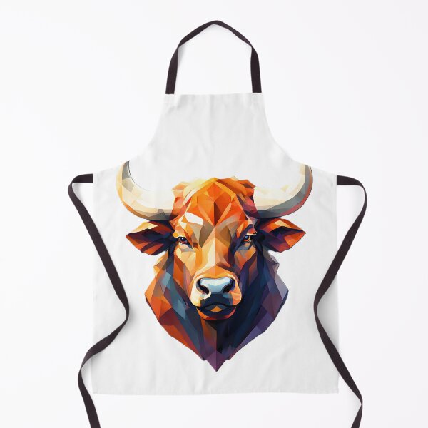Item preview, Geometric Bull head designed and sold by Cardsurveyors.