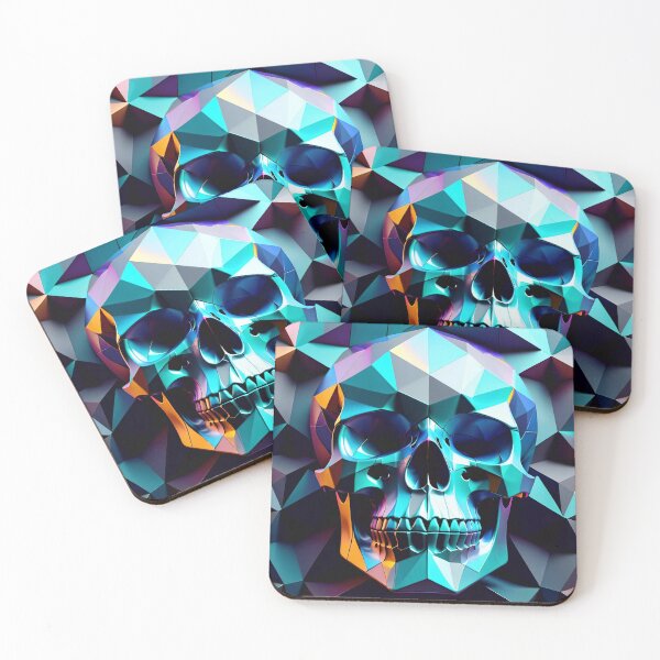 Item preview, Cool Geometric Skull Art Pattern designed and sold by TheArtOfPat.