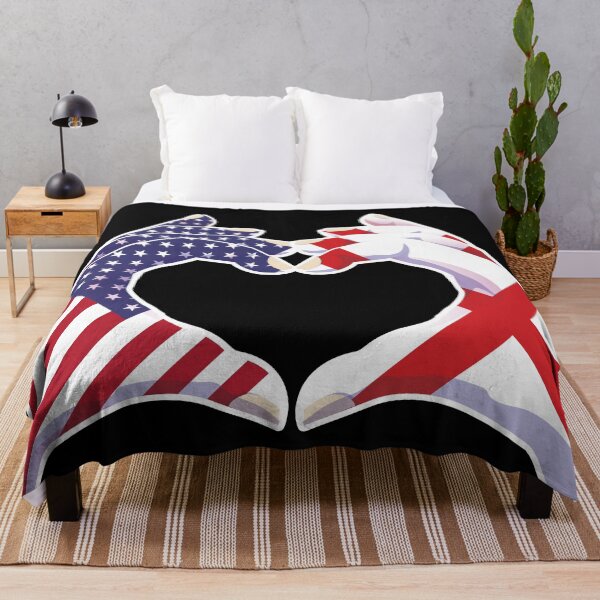 Item preview, England English USA United States American America Love Heart Peace designed and sold by FlagX.
