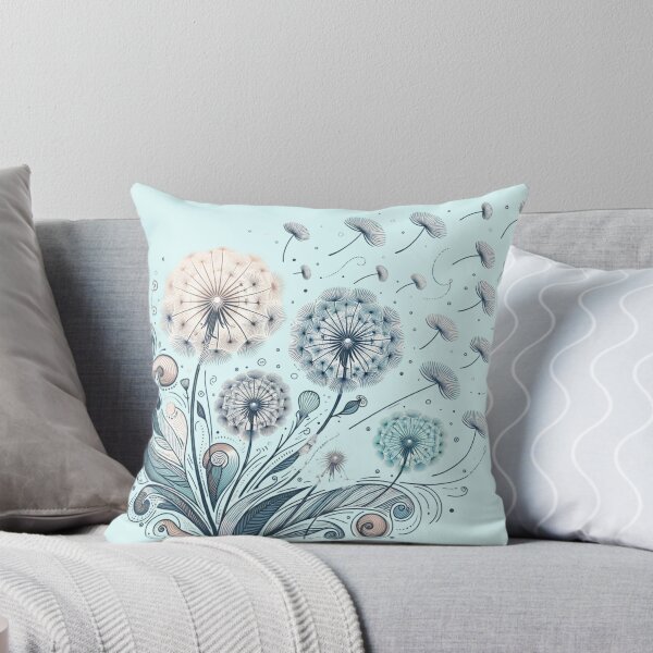 Item preview, Dandelions with seeds flying in the air designed and sold by ikshvaku.