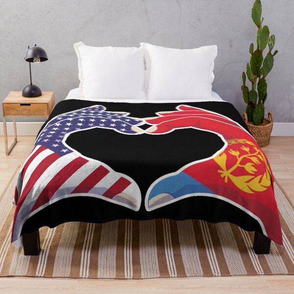Item preview, Eritrea Eritrean USA United States American America Love Heart Peace designed and sold by FlagX.