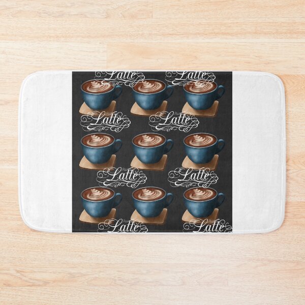 Item preview, Latte Pattern (Dark Background) designed and sold by TidyKitchenInc.