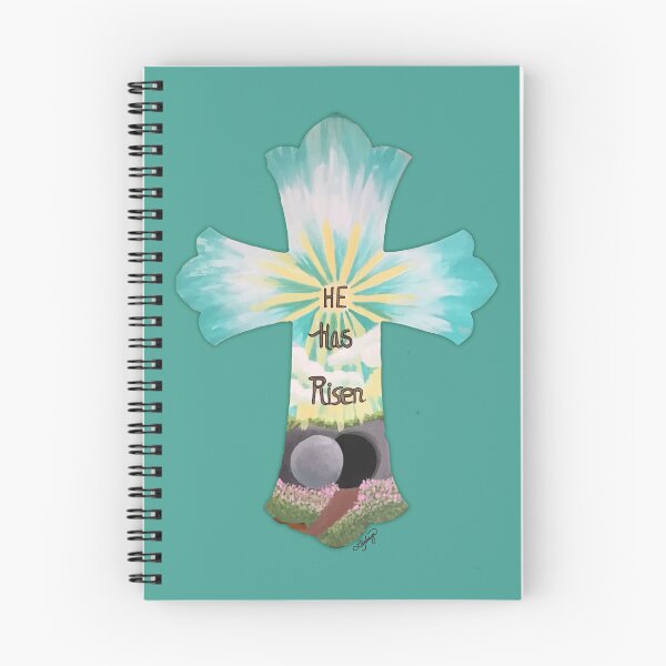 Item preview, Copy of Easter Cross Green Illustration quote, "HE has Risen" designed and sold by Ldydesign.