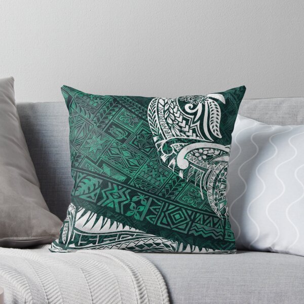 Artikelvorschau, Stammes-Grunge-Muster – Hawaiianisch – Samoanisch – Polynesischer Smaragddschungel – 3561 entworfen und verkauft von sunnthreads.