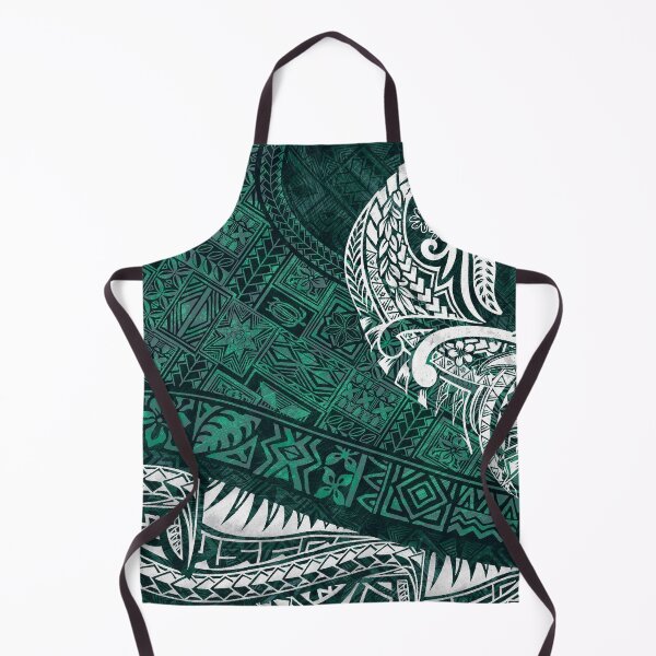 Artikelvorschau, Stammes-Grunge-Muster – Hawaiianisch – Samoanisch – Polynesischer Smaragddschungel – 3561 entworfen und verkauft von sunnthreads.