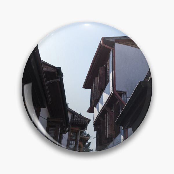 Item preview, Kissing Houses with Signature Oriel Windows in Old Town Plovdiv Bulgaria designed and sold by Georgia Mizuleva.
