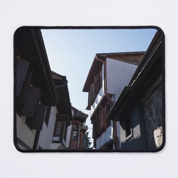 Item preview, Kissing Houses with Signature Oriel Windows in Old Town Plovdiv Bulgaria designed and sold by Georgia Mizuleva.