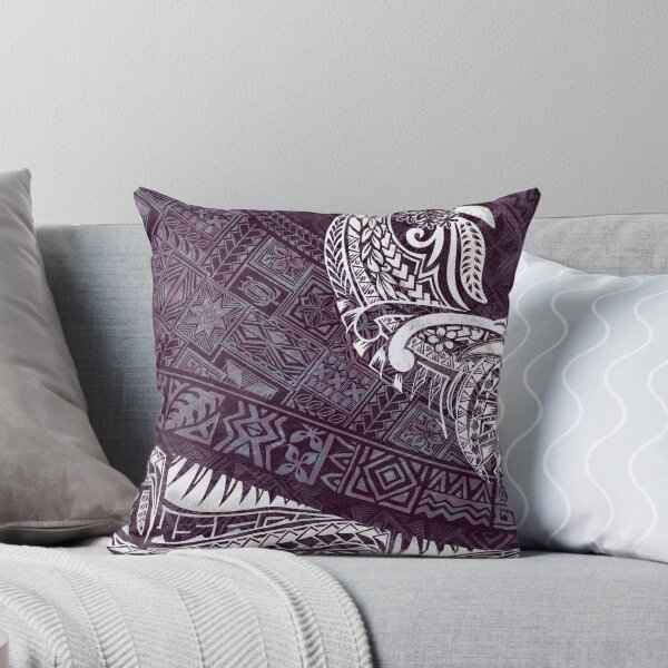 Artikelvorschau, Stammes-Grunge-Muster – hawaiianisch – samoanisch – polynesisch violett – 3563 entworfen und verkauft von sunnthreads.