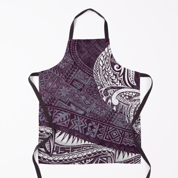 Artikelvorschau, Stammes-Grunge-Muster – hawaiianisch – samoanisch – polynesisch violett – 3563 entworfen und verkauft von sunnthreads.