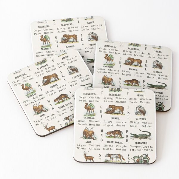 Item preview, Alphabet Animals- teaching poster designed and sold by Andykinoz.