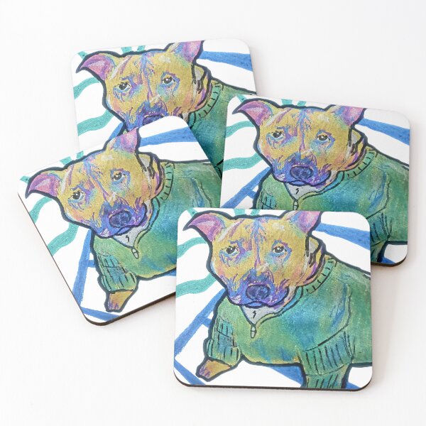 Item preview, Shiny Staffy - metallic Paint art designed and sold by Dopamine Dumpster.