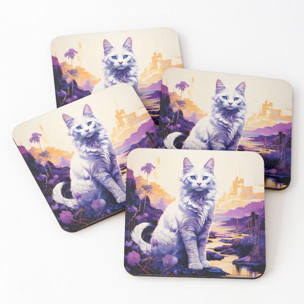 Item preview, A cat in a polluted stream outside of a city designed and sold by JangmiHorang.