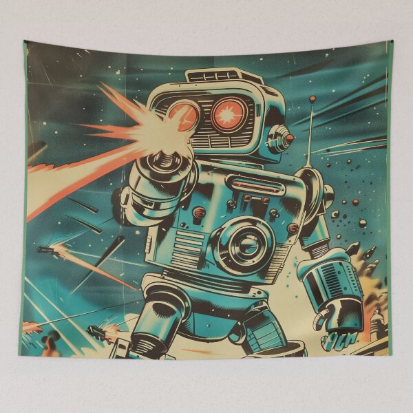 Item preview, Retro Robot Attacks 2 designed and sold by HoskingInd.