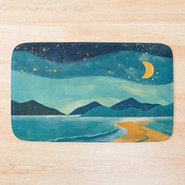 Item preview, Golden Shores at Night designed and sold by unimuse.