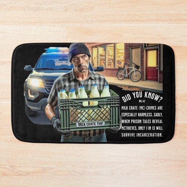 Item preview, Sadly, Milk Crate Crimes Are Especially Harmless designed and sold by eatmorvelopator.