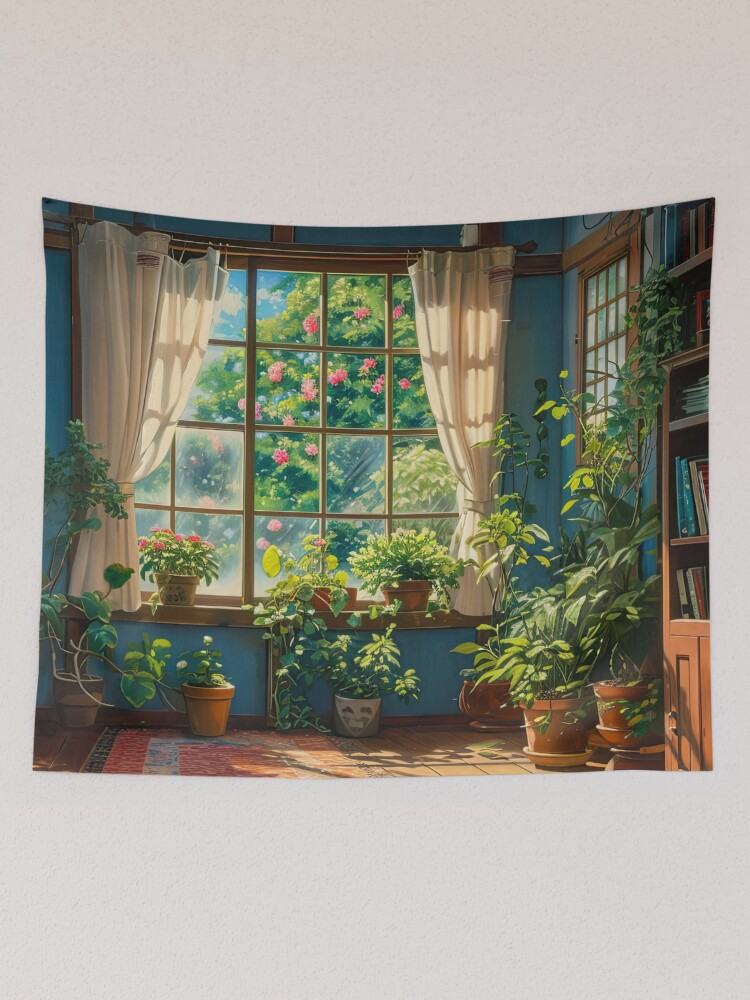 Thumbnail 2 of 3, Tapestry, plants room designed and sold by ururuty.