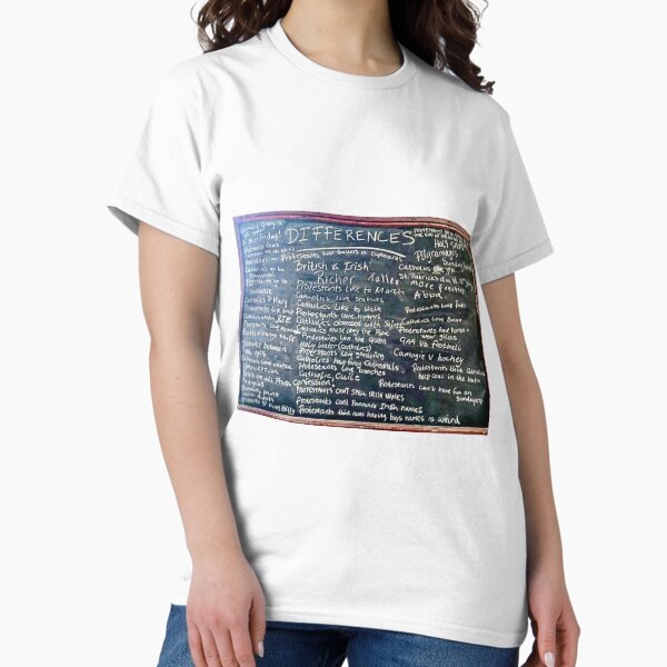 Vista previa del artículo con la obra «Pizarra Derry Girls Protestantes Católicos», diseñado y vendido por KingCobra05.