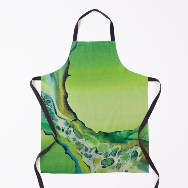 Item preview, Emerald Enchantment: Enigmatic Green Dutch Pour Art Print designed and sold by AussieMuma.