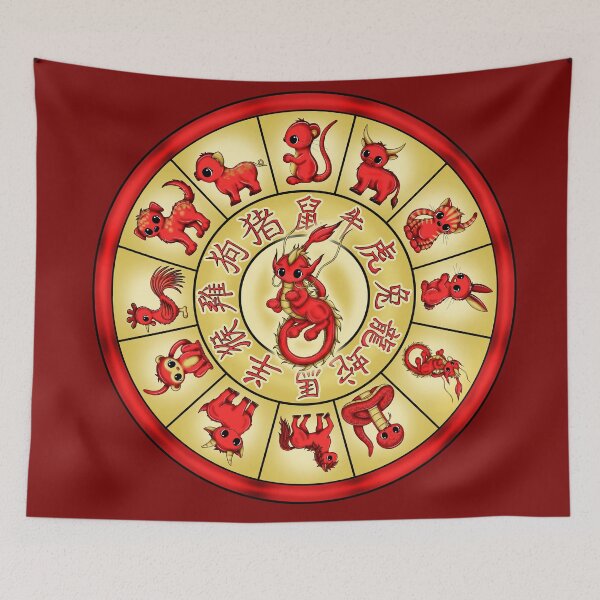 Item preview, lunar year of the dragon chinese horoscope designed and sold by Pezi-Creation.