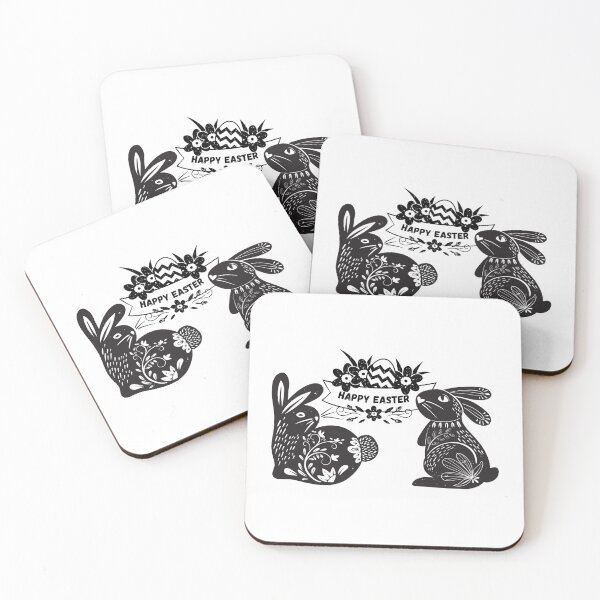 Item preview, Happy Easter - Black Bunny designed and sold by GRINspiration.